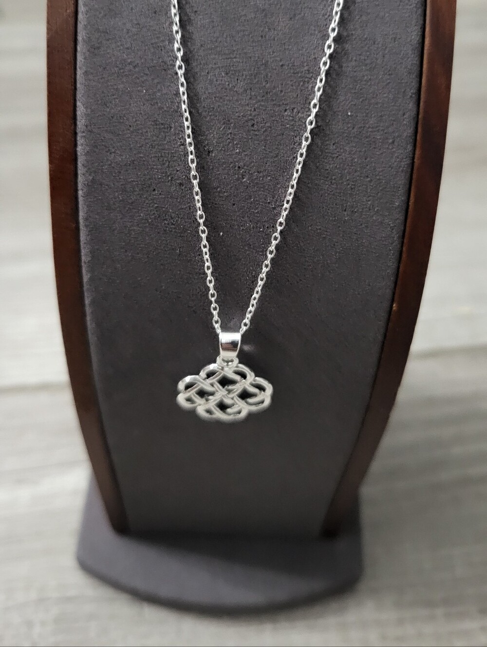 Sterling 925 Silver Celtic Knot Pendant Necklace